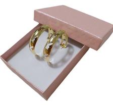 Brinco De Argola Dourado Coelho Playboy Grande Largo Folhead