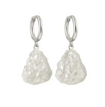 Brinco de Argola Druza de Cristal Brinco de Argola Druza de Cristal