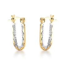 Brinco De Argola Feminina Folheado A Ouro 18k Antialérgico