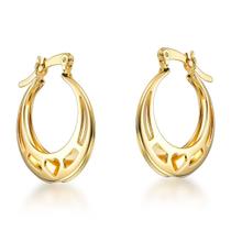 Brinco De Argola Folheado A Ouro 18k Hipoalérgico + Garantia Brinco De Argola Folheado A Ouro 18k Hipoalérgico + Garantia