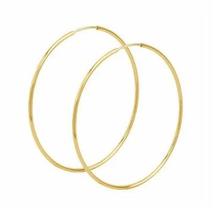 Brinco de Argola Grande Banhado a Ouro 18k