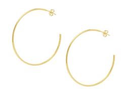 Brinco de Argola Grande Banhado a Ouro 18k