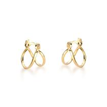 Brinco de Argola Minimalista Folheado Ouro 18k Antialérgico Brinco de Argola Minimalista Folheado Ouro 18k Antialérgico