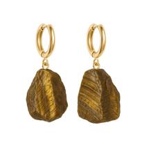 Brinco de Argola Olho de Tigre