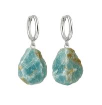 Brinco de Argola Ônix Azul Brinco de Argola Ônix Azul