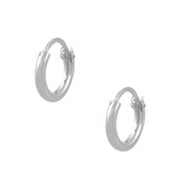 Brinco De Argola Prata 925 Unissex 10mm Fio Redondo