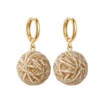 Brinco de Argola Rosa do Deserto Brinco de Argola Rosa do Deserto