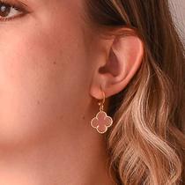 Brinco de Argola Trevo Folheado a Ouro 18k Brinco de Argola Trevo Folheado a Ouro 18k