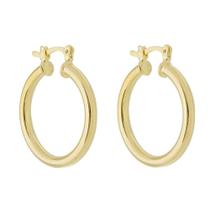 Brinco de argola tubo nana g folheado a ouro 18k Brinco de argola tubo nana g folheado a ouro 18k