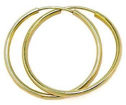 Brinco De Argolão De ouro 18 k 50 mm Oco 7 Gramas Par Brinco De Argolão De ouro 18 k 50 mm Oco 7 Gramas Par