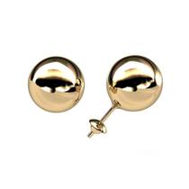 Brinco de Bola 10mm Ouro 18K Mod 109 Brinco de Bola 10mm Ouro 18K Mod 109