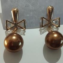 Brinco de Bola Com Zircônia Brincos Femininos