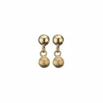 Brinco de Bola Infantil Ouro 18K 3mm Mod 088-1 Brinco de Bola Infantil Ouro 18K 3mm Mod 088-1