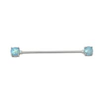 Brinco De Cartilagem Com Barra Industrial, 16g, Corações, Aço Cirúrgico, Joia De Piercing Corporal