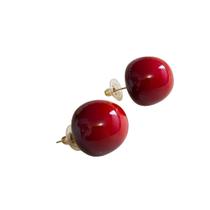 Brinco de Cereja Vermelha em Bijuteria - Pistache Acessórios