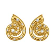 Brinco De Concha Com Zircônia Cúbica Banhado a Ouro 18K, À Prova d'Água, Em Aço Inoxidável, Joia De Brinco De Concha Com Zircônia Cúbica Banhado a Ouro 18K, À Prova d'Água, Em Aço Inoxidável, Joia De
