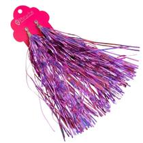 Brinco de Fita Brilhante Comprido para Carnaval