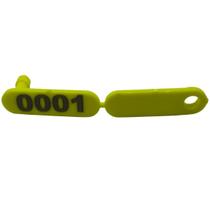 Brinco De Identificação Ovinos E Caprinos Walmur Amarelo Numerado