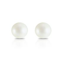 Brinco De Ouro 18k 750 Com Pérola Natural 7mm Brinco De Ouro 18k 750 Com Pérola Natural 7mm