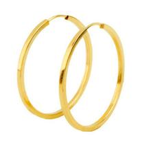 Brinco de ouro 18k Argola 2,8Cm