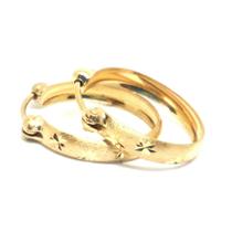 Brinco de ouro 18k Argola Grande 1,5CM