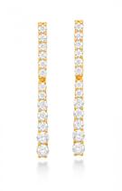 Brinco de Ouro 18k com Moissanite