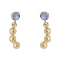 Brinco de ouro 18k com pedra Brinco de ouro 18k com pedra