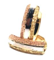 Brinco de ouro 18k Tricolor Brinco de ouro 18k Tricolor