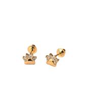 Brinco de Patinha Zircônia Roishi Ouro 18K - 0.73