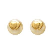 Brinco de Pérola e Coração Duplo Delicado Folheado a Ouro 18K Softjoias