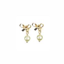 Brinco de Pérola Infantl Laço 3mm Mod 132 Brinco de Pérola Infantl Laço 3mm Mod 132