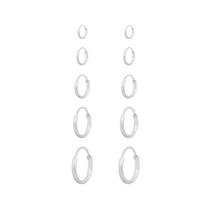 Brinco De Prata 925 Argolinhas Prata Legítima