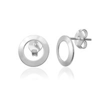 Brinco de Prata 925 Círculo Vazado