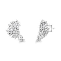 Brinco de Prata 925 EarCuff com Moissanite