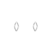 Brinco De Prata 925 Legitima 10mm Argola Quadrada Brinco De Prata 925 Legitima 10mm Argola Quadrada