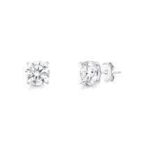 Brinco de Prata 925 Ponto de Luz com Moissanite Brinco de Prata 925 Ponto de Luz com Moissanite