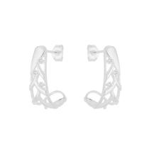 brinco de prata feminino com pedras cravejada prata 925