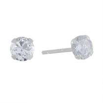 Brinco de Prata Ponto de Luz Luxo Mini