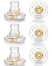 Brinco de silicone prateado Moconar para tachas e orelhas caídas Brinco de silicone prateado Moconar para tachas e orelhas caídas
