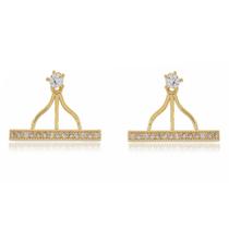 Brinco Delicado Ear Jacket - Design Linha Brilhante