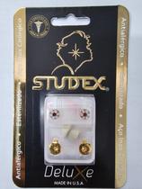 Brinco deluxe - daisy cristal rubi dourado ld6297y Brinco deluxe - daisy cristal rubi dourado ld6297y