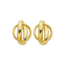 Brinco Double Banhado A Ouro 18k