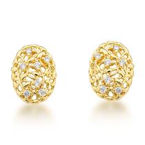 Brinco Dourado delicado Banhado a Ouro 18k