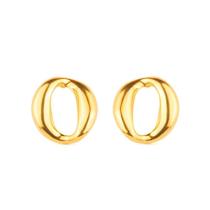 Brinco Dourado Elo Corrente Brinco Dourado Elo Corrente
