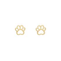 Brinco Dourado Mini Patinha Banhado no Ouro 18k Brinco Dourado Mini Patinha Banhado no Ouro 18k