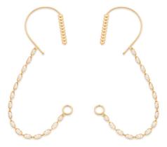 Brinco Ear Climber Corações Para Fone De O 526993