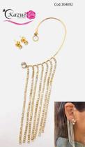 Brinco ear climber strass 2 pontos de luz Brinco ear climber strass 2 pontos de luz