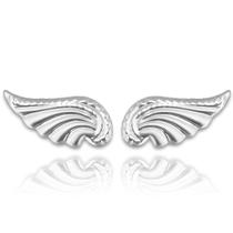 Brinco Ear Cuff Asa de Anjo Banhado a Prata Brinco Ear Cuff Asa de Anjo Banhado a Prata