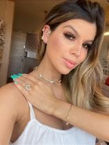 Brinco Ear Cuff Borboletas Assimétrico Dourado