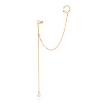 Brinco ear cuff com piercing BRANCO 527153 Rommanel Brinco ear cuff com piercing BRANCO 527153 Rommanel